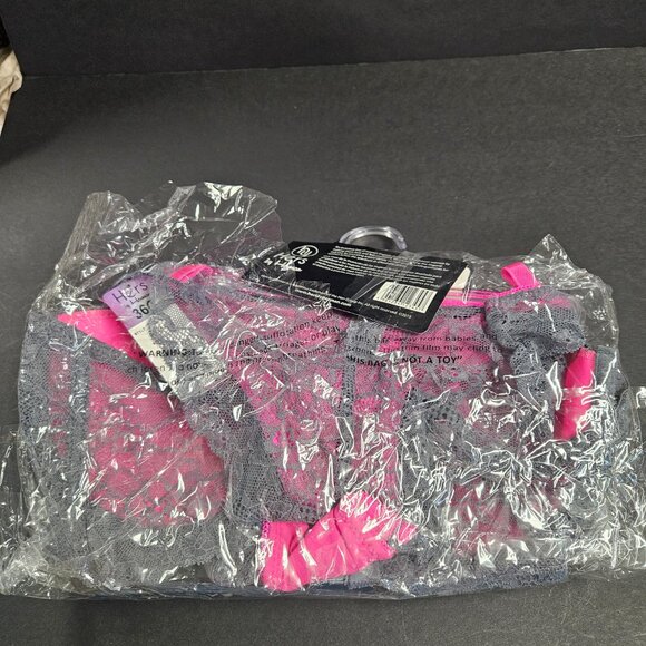 Hers by Herman 36C Pink with grey lacy bra and L pink with grey lacy panties - Picture 7 of 8